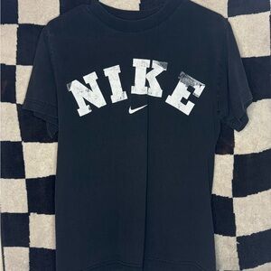 Nike Kids Black and White Logo Tee